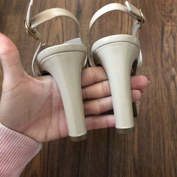 Nude Strappy Heels - Picture 4 of 5